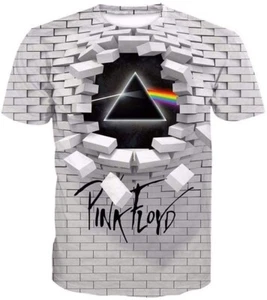 Pink Floyd Dark Side Of The Moon/Wall T-shirt - Large (L) (TS0358) (New) - Foto 1 di 5