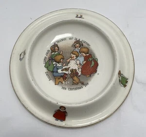 Little Jack Horner Royal Baby Plate Antique Patented 1905 Transfer Ware - Picture 1 of 13
