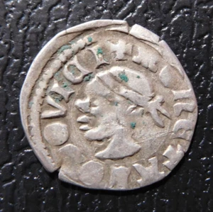 UNGHERIA / LUDOVICO I. - DENARO MEDIEVALE IN ARGENTO 3./ E.H.432 - Foto 1 di 2