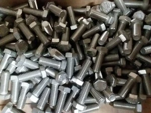128 - 3/8"-16 x 1-1/2" Plain Finish ASTM F593C Grade 18-8 Hex Washer Bolt - Picture 1 of 6