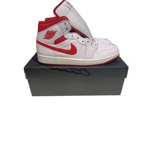 Nike Air Jordan 1 Mid SE White/Lobster-Dune Red-Sail Mens Size 10 FJ3458-160 NIB - Picture 1 of 8