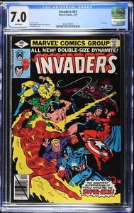 Invaders #41 CGC 7.0 WP Marvel Comics 1979 Last Issue - Picture 1 of 2