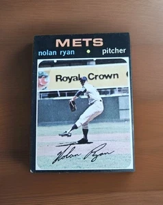 1971 Topps Baseball Card New York Mets Nolan Ryan HOF #513 Vtg No Creases Vg  - Picture 1 of 2