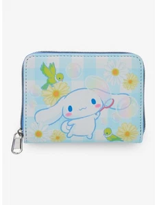 LOUNGEFLY Cinnamoroll Daisy Gingham Mini Wallet (NEW) - Picture 1 of 4