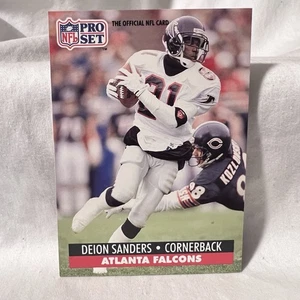 1991 Pro Set Football NFL Card #98 Deion Sanders Vintage Atlanta Falcons Card - Picture 1 of 2