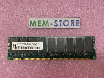 Micron MT18LSDT3272AG-10EB1 256MB SDRAM PC100-222 CL2 168PIN ECC NON-REG 16X8 - Image 1 of 2