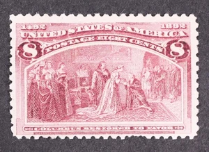 U.S. # 236 Columbian Expo 8 Cent Magenta 1893 Stamp Mint NH spu - Picture 1 of 1