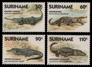 Surinam 1988 - Mi-Nr. 1248-1251 ** - MNH - Krokodile / Crocodiles - Picture 1 of 1