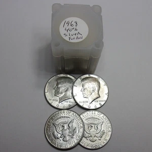 1968 D Kennedy Half Dollar ONE COIN !!! aus Rolle 40% Silber USA Münze !!! - Bild 1 von 3