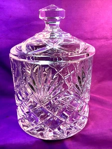 Retro Marquis by Waterford Covered Candy Biscuit Jar Czech Republic - Picture 1 of 8