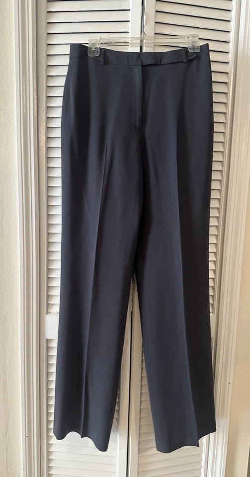 J. Pantalones de vestir para mujer Crew 100 % lana talla 8 alto pierna ancha minimalista Foto 1 de 4