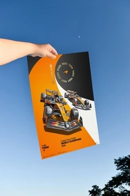 McLaren Formula1 Team - 2025 Constructors' Champions - Official Poster