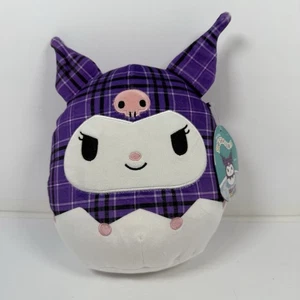 Squishmallows Kuromi Purple Plaid Squad 6.5" Plush Hello Kitty Sanrio 2023 NWT - Picture 1 of 11