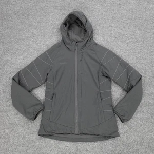 Merrell Jacket Womens Medium Gray Hooded Insulated M-Select Shield Logo - Picture 1 of 19