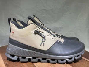 On Cloud Hi wasserdichte Damenschuhe Größe 10 beige grau Laufen Turnschuhe Trail - Bild 1 von 10