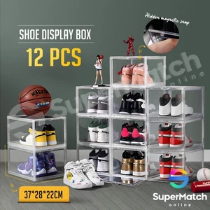 Extra Large Sneaker Shoe Boxes Stackable Display Storage Collection Case 12PCS - Picture 1 of 12
