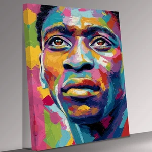 Impresión en lienzo moderno abstracto icono Pelé arte de pared imagen decoración del hogar - Imagen 1 de 7
