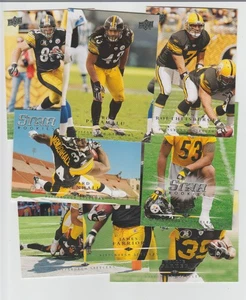 Lote de 40 cartas Steelers 2008 con juego de equipo de cubierta superior 25 Super Bowl Champions - Imagen 1 de 1