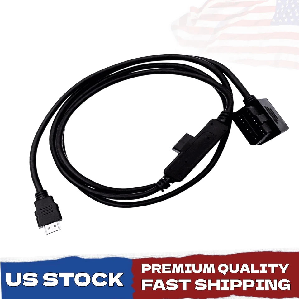 OBDII To HDMI Monitor Cable Plug For Edge CS2 CTS2 CTS3 Plug Monitor Foto 1 de 4