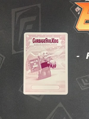 2023 Garbage Pail Kids Series 2 Perturbed Picard Magenta Printing Plate 1/1 X02 - Image 1 of 2