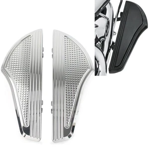 2xrutschfeste Fußrasten für vordere Trittbretter für Harley Dyna Touring Softail - Bild 1 von 9