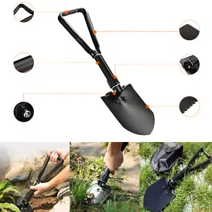 Heavy Duty Compact Army Folding Spade Shovel Camping Hiking Survival Mini Tool - Picture 1 of 12
