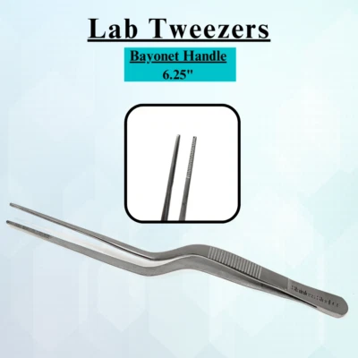 Pinzas de bayoneta quirúrgicas micro dentadas de 6,25" para procedimientos médicos detallados Foto 1 de 4