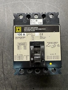 Disyuntor Square D FAL361001021 100A 600V con disparo de derivación - Imagen 1 de 6