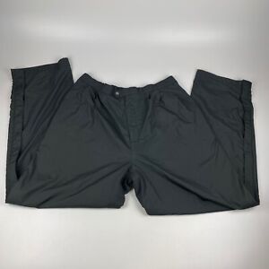 DryJoys By FootJoy Golf Rain Pants Men's XL Black Windproof Waterproof Side Zip