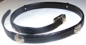 Harley Davidson Herren Schwarz Leder Gürtel mit B/S Concho's Größe L Gr. 40 - 44 - Bild 1 von 9