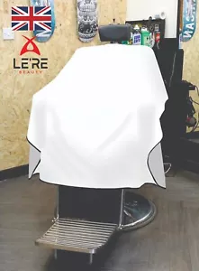 Professionelle Haarschneidekappe Salon Friseur Erwachsene wasserdicht Unisex Schürze weiß - Bild 1 von 4