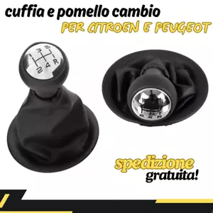 CUFFIA E POMELLO CAMBIO 5 MARCE C3 XSARA - Peugeot 206 207 307 308 407 - Picture 1 of 8