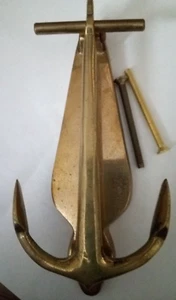 Battiporta Ancoraggio Nave Nautica Ottone Decorazione Casa Ufficio 6" Spedizione Rapida Gratuita - Foto 1 di 6