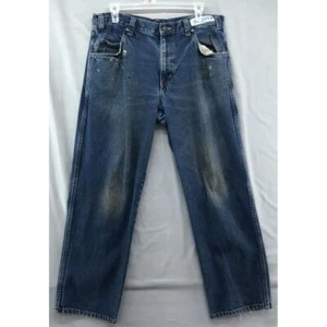 Cintas 394 Denim Straight Leg Jeans Size 34/28 (34/30) Mens Outdoor Wear - Picture 1 of 12