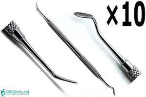 10 Pcs Wax Amalgam Composite Filling Carvers Ward No. 2 Premium Instruments - Picture 1 of 4