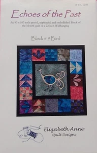 Echoes Of the Past Quilt Design Block #9 Bird By Elizabeth Anne - Picture 1 of 1