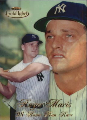 B4255- 1998 Topps Gold Label Home Run Race #HR1 Roger Maris - NM-MT - Image 1 of 2