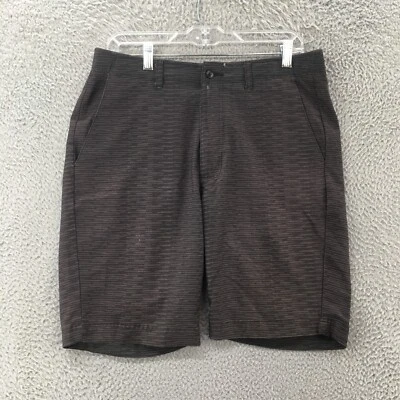 Bolle Casual Chino Corto Para Hombre 32 (real 33) Negro Marrón tiro medio cremallera mosca básico Foto 1 de 4