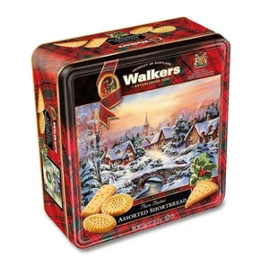 Walker's Butter Assorted Shortbread Cookies, 35.3 oz. Holiday Tin Free Shipping! - Picture 1 of 3