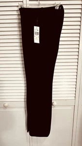 Anne Klein black straight leg pants Size 4 Polyester - Picture 1 of 9