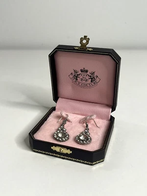 Juicy Couture Silver Dangling Statement Earrings New in Box - Image 1 of 4