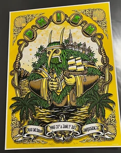 Phish Poster Charleston SC 2022 AP Artist Signed & Numbered /50 Matt Leunig Gold - Picture 1 of 2