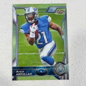 2015 Topps Chrome AMEER ABDULLAH #111 Rookie RC Card Detroit Lions - Picture 1 of 2
