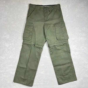 Boy Scouts of America Uniform Pants 32 Green Canvas Classic Convertible Cargo - Picture 1 of 11