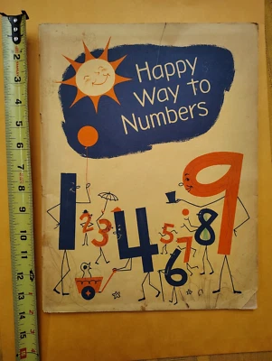 Happy Way to Numbers ~ Vintage Math Book 1960, 1953 - Image 1 of 4