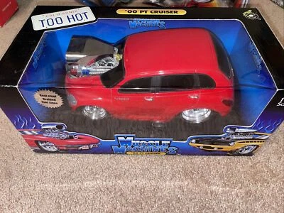 Muscle Machines 2000 Chrysler PT Cruiser* 1:18 Die Cast Red  HOTWHEELS JADA NEW - Image 1 of 3