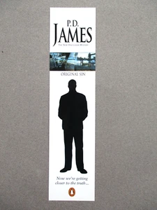 Penguin Books BOOKMARK P D James Original Sin Inspector Dalgleish Book Titles - Picture 1 of 2