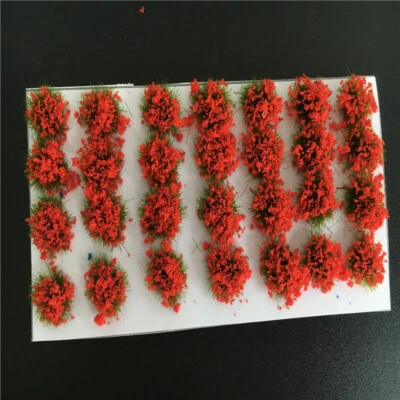 3PC Miniatures Multicolor Flower Clusters HO/OO Scale Garden Plant Sand Table - Image 1 of 4