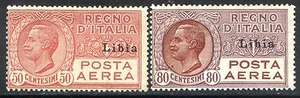 Colonie Italiane Libia 1928/29 P.A. S46 n. 1/2 ** (l176) - Picture 1 of 1