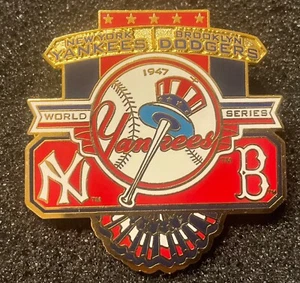 NEW YORK YANKEES VS BROOKLYN DODGERS 1947 WORLD SERIES COMMEMORATIVE PIN - Picture 1 of 1